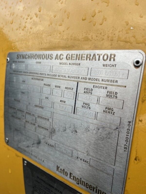KATO ENGINEERING GENERATOR END - Image 9