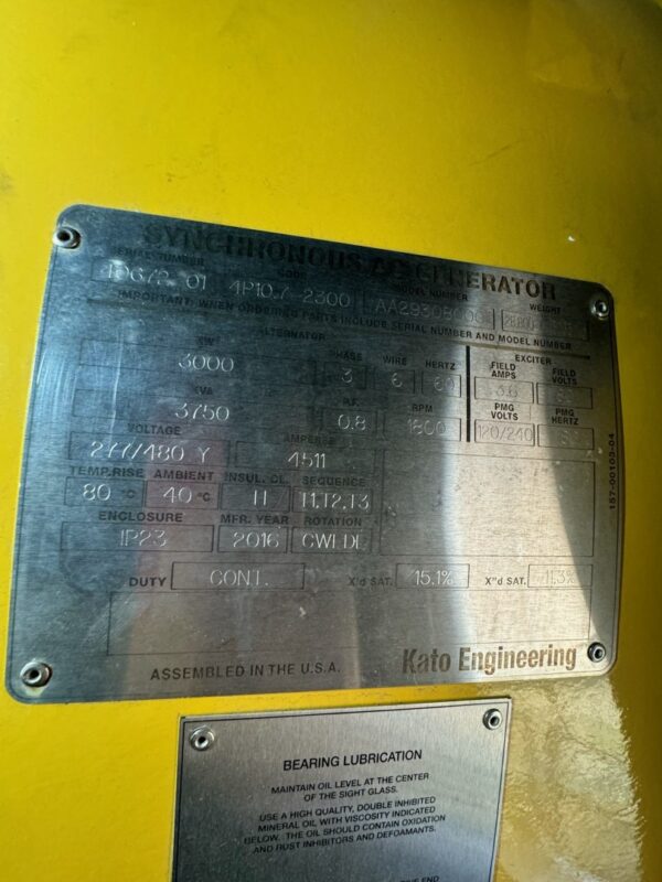 KATO ENGINEERING GENERATOR END - Image 8